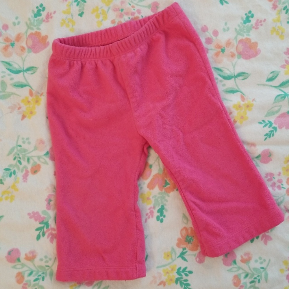 Fleece baby girl pants